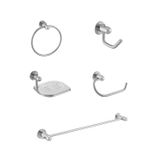 Kit para Banheiro com 5 Peças Super Meber Cromado