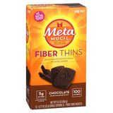 Metal Mucil Fiber Thins Chocolate 24 Unidades Da Metamucil (pacote Com 4)