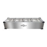 Rechaud Térmico Inox 4 Cubas Spolu 127v Spl-514