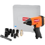 Kit Chave De Impacto Pneumática De 1/2&quot; Com 10 Soquetes + Maleta - Pn700 - Intech Machine