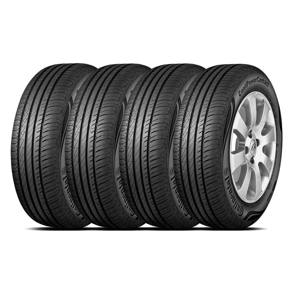 Kit 4 Pneu Continental Aro 15 185/60r15 88h Xl Power Contact