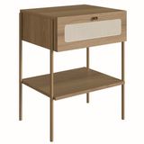 Mesa De Cabeceira 1 Gaveta Palhinha 28932 Linha Oslo Hanover Artesano
