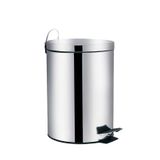 Lixeira 5 Litros Inox Linha Agata Prata