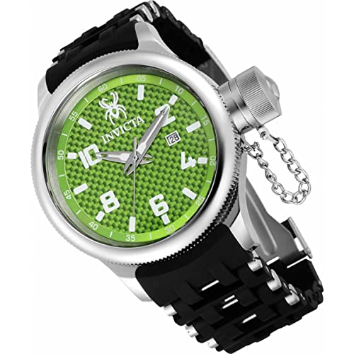 Invicta Russian Diver Quartz Green Dial Men&#39;s Watch 36980