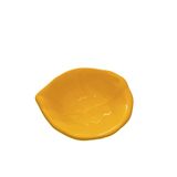 Tigela Bowl Cumbuca Folha Funda 500ml Em Cerâmica Luxo