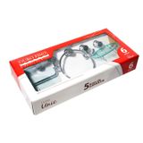 Kit de Acessórios para Banheiro Ouro Fino Unic 6 Peças Transparente