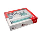Kit de Acessórios para Banheiro Ouro Fino Unic 7 Peças Transparente
