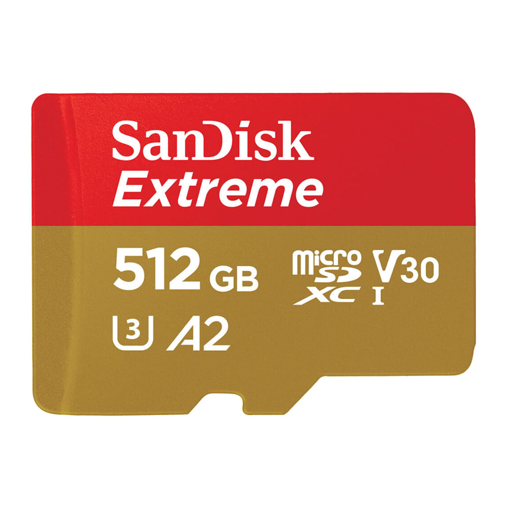 Cartão Memória Micro Sd Sandisk 512gb Microsd Extreme 190mbs