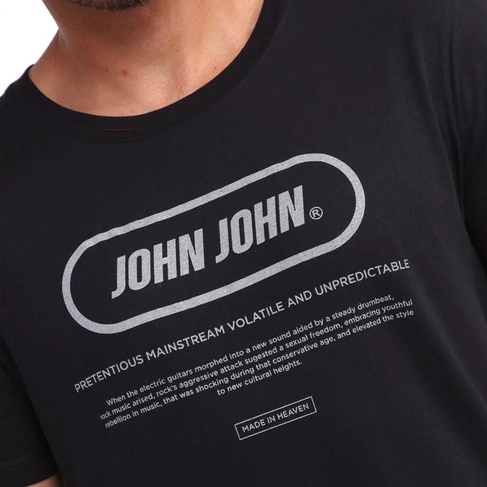 Camiseta John John Music In Heaven Preta - Faz a Boa!