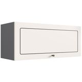 Aéreo Cozinha Modulada Mdp Édez Neuf, 1 Porta, Branco Nevada E Grafite