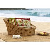 Chaise Ofurô Sofa Fibra Sintética E Alumínio Jardim Piscina
