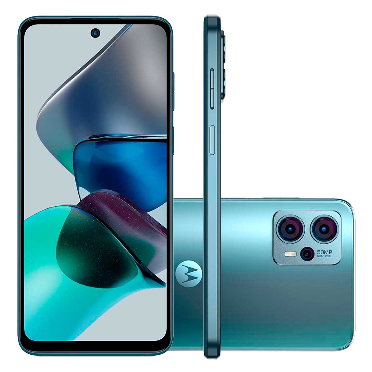 Smartphone Motorola G23 128GB Azul 4G 6,6" HD+ Câmera Tripla 50MP Selfie 16MP Android 13