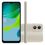 Smartphone Motorola E13 64GB Branco 4G 6,5" HD+ Câmera Dupla 13MP Selfie 5MP Android 13 Go