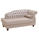 Chaise Estofada Com Pés De Madeira Vega Tcs-350 Branco - Perfan