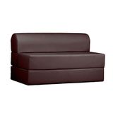 Sofa Cama P Sala New Extra Suede Marrom Paropas