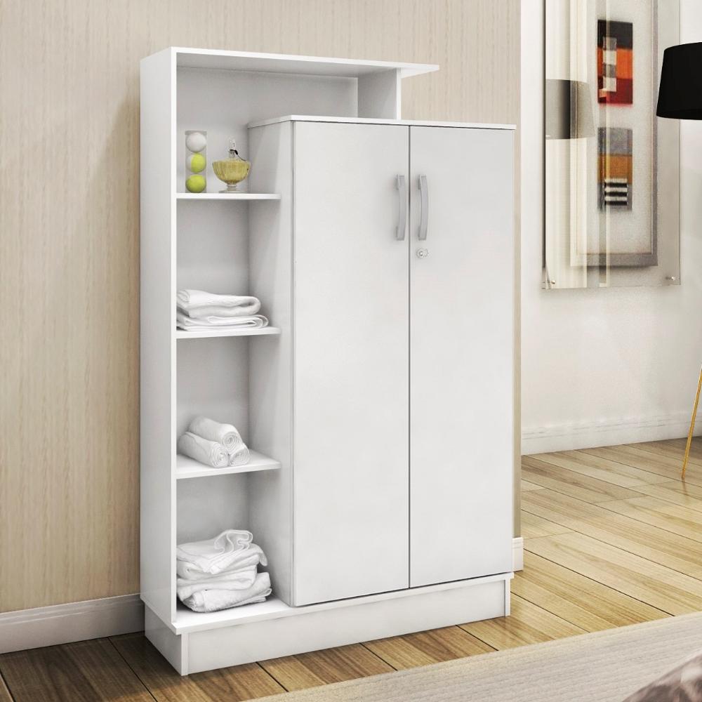 Armário Multiuso Com Chave Elite Branco Demóbile
