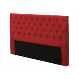 Cabeceira para Cama Box Casal 140cm Cristal Suede Vermelho - JS Móveis