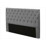 Cabeceira para Cama Box Casal 160cm Queen Cristal Suede Cinza - JS Móveis