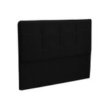 Cabeceira Casal King Cama Box 195 cm London Preto - JS Móveis