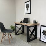 Escrivaninha Para Home Office Tokyo Artany Cor Carvalho Com Preto