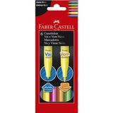 Canetinha Vai E Vem Neon Faber Castell 6 cores