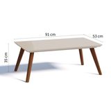 Mesa de Centro Classic Retangular Off White