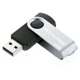 Pen Drive Multilaser Pd589 Twist Preto 32gb