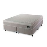 Kit Cama Box Queen + Colchão Queen Strong One Face Espuma D45 62x158x198cm Hellen