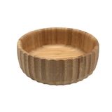 BOWL CANELADO DE BAMBU MÉDIO (19CM) - OIKOS