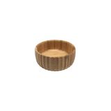 BOWL CANELADO DE BAMBU PEQUENO (15CM) - OIKOS