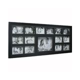 Painel Para 15 Fotos Bee Big Collection 43x103cm Preto - Kapos Kapos