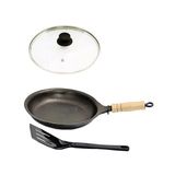 Frigideira Antiaderente Francesa De 22cm T/v Cabo E Espátula