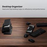 Acrílico Teclado Mouse Storage Rack, Yikola Teclado De 3 Camadas