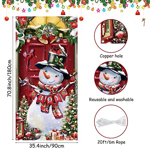 Natal Snowman Porta Cover Decorações Natal Frente D