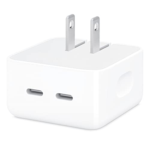 Iphone 35w Dual Usb-c Port Adaptador De Alimentação Compacto, Pd 3.0 G