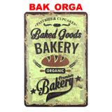 Quadro Placa Decorativa Metal Comida Lanchonete Bakery Lanch
