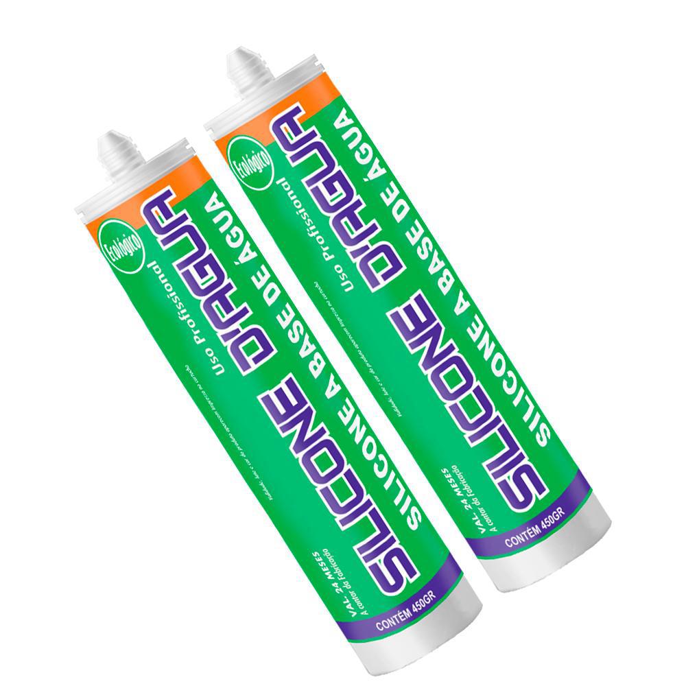 Selante Acrilico Cinza Sbrix Preenchimento Fissuras Trincas 450g 2 Unidades