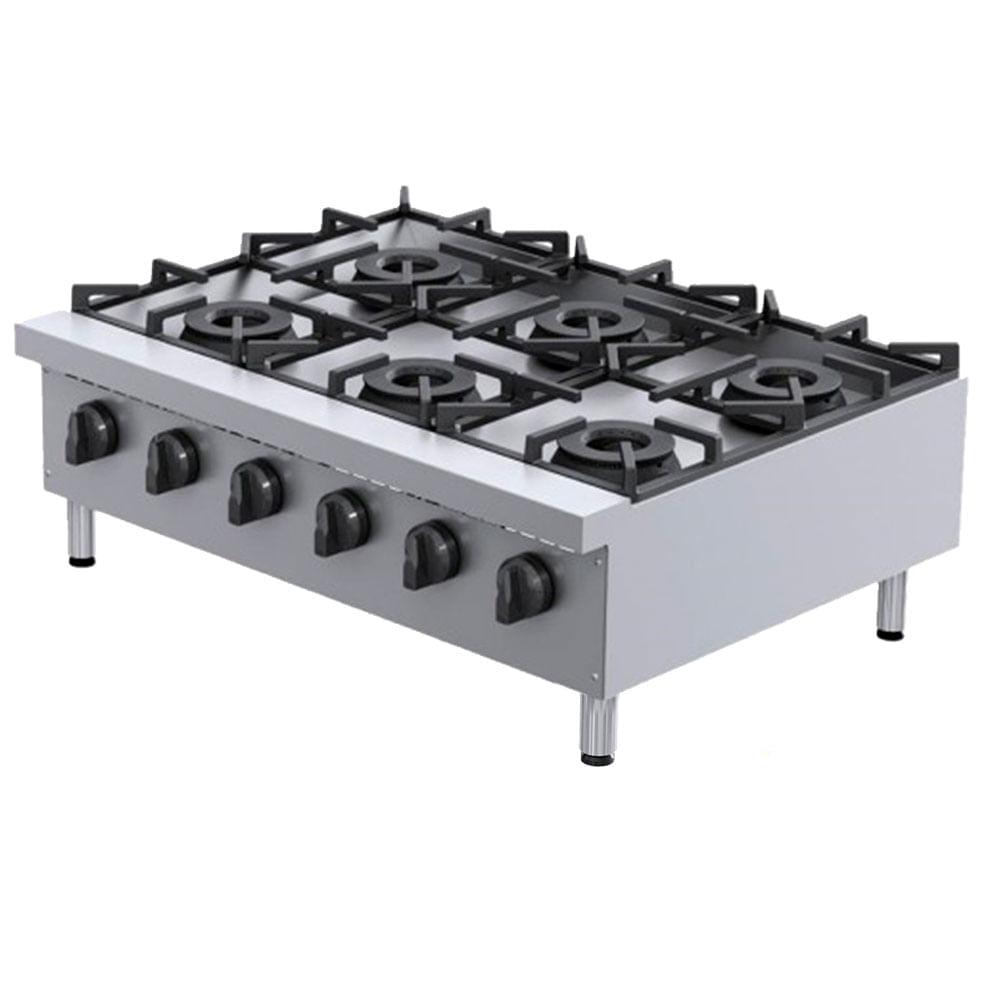 Fogão 6 Bocas Macom Inox - Bivolt - Fe09e-da