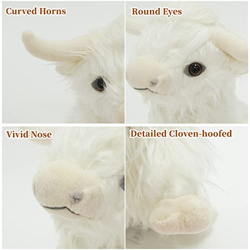 Evolveover Highland Vaca Stuffed Animal Realista Fofo Sc