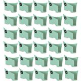 Kit 30 Suportes Porta Guardanapos De Papel Para Mesa Uz Verde Menta