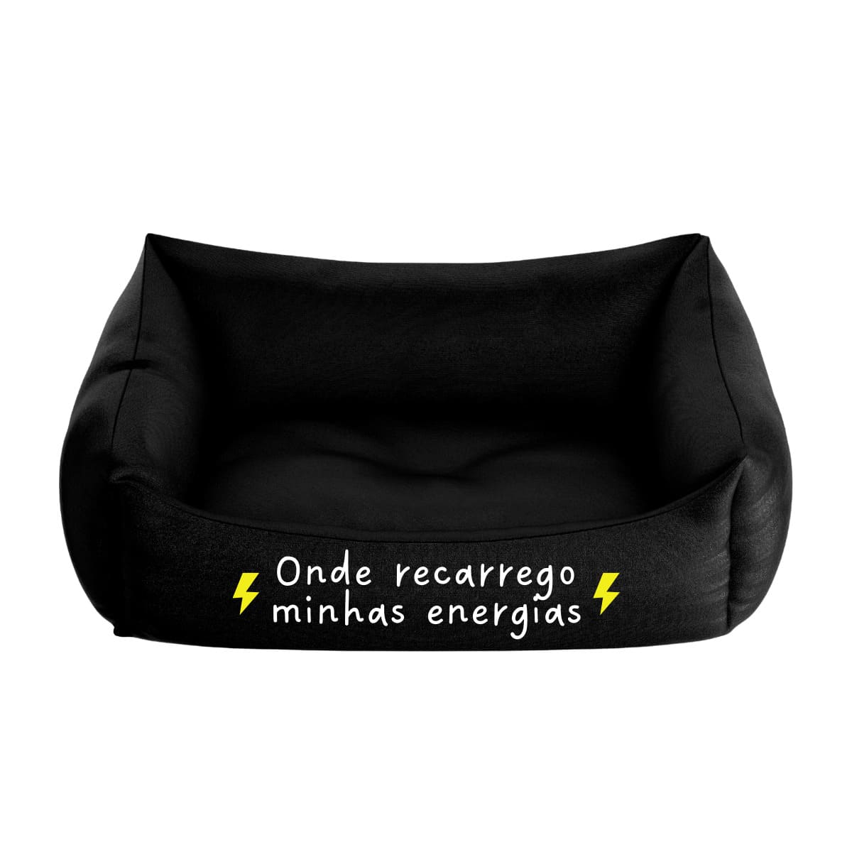 Cama Pet Cachorro E Gato Filhote Preta Recarrego As Energias