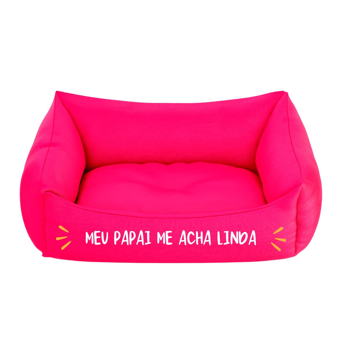 Cama Pet Cachorro Gato Filhote Rosa Meu Papai Me Acha Linda