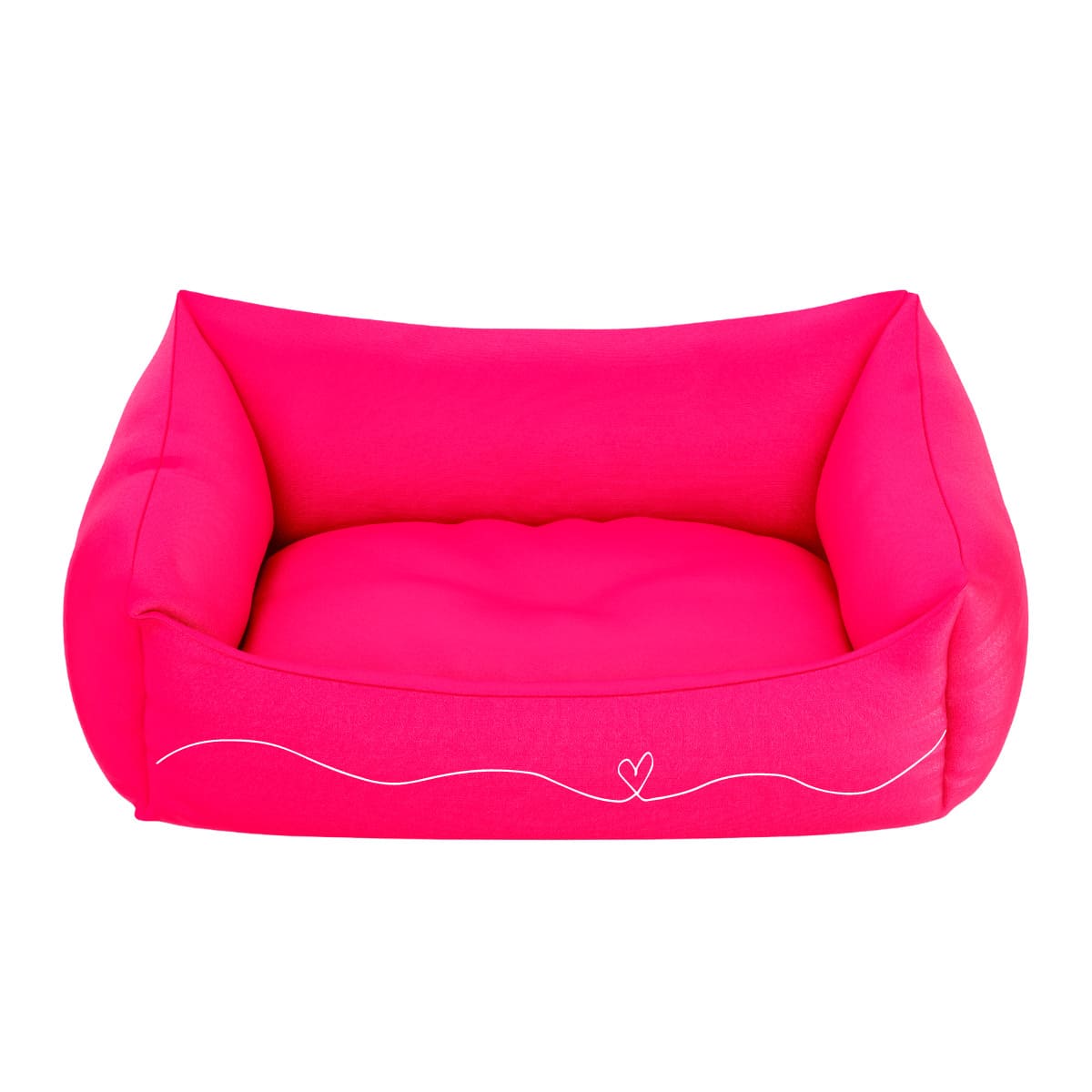 Cama Pet Para Cachorro E Gato Filhote Rosa Laço Coração