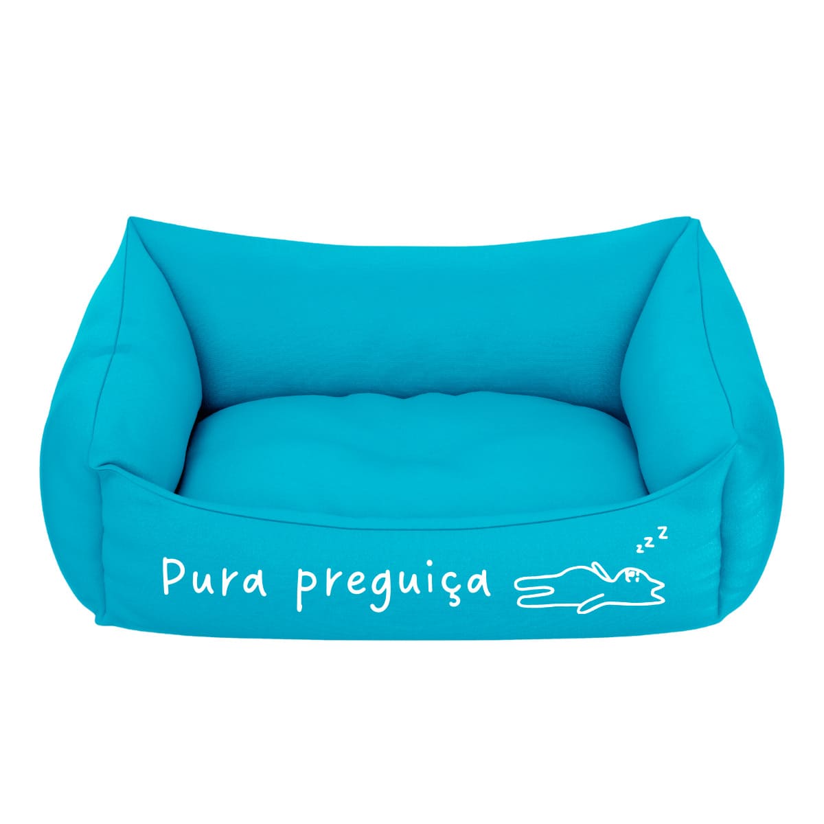 Cama Pet Para Cachorro E Gato Filhote Azul Pura Preguiça