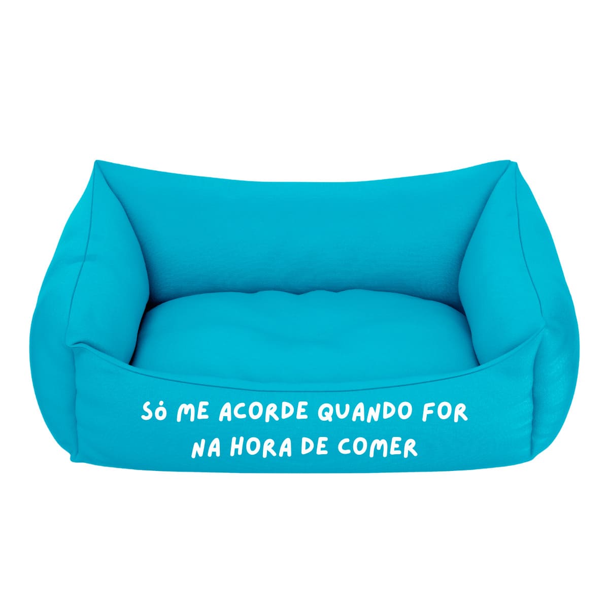 Cama Pet Cachorro Gato Filhote Azul Acorde Quando For Comer