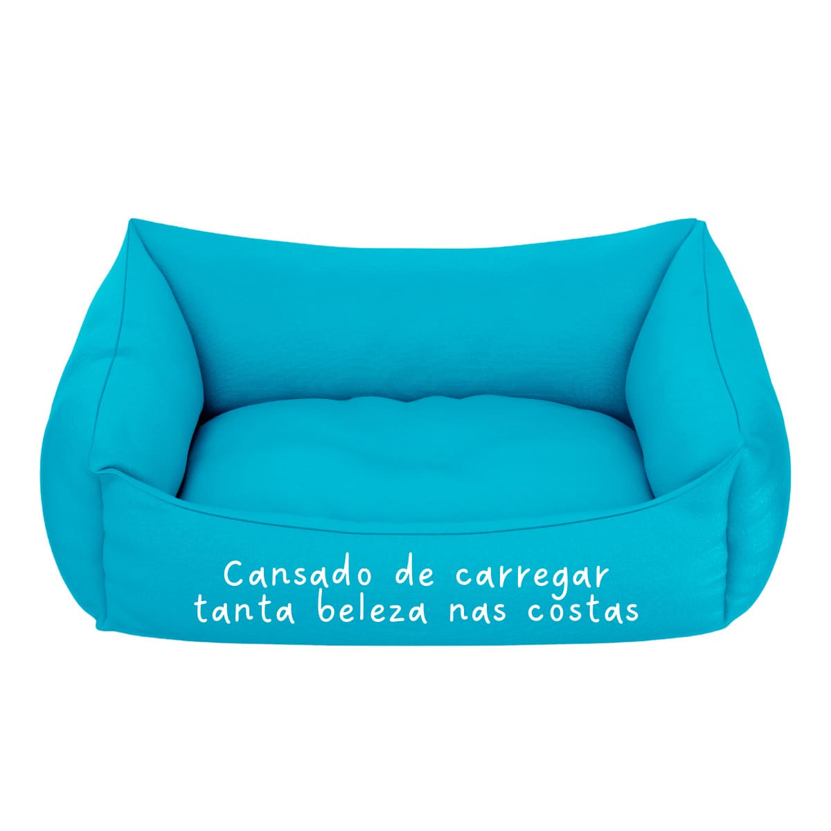 Cama Pet Cachorro Gato Filhote Azul Cansado De Tanta Beleza