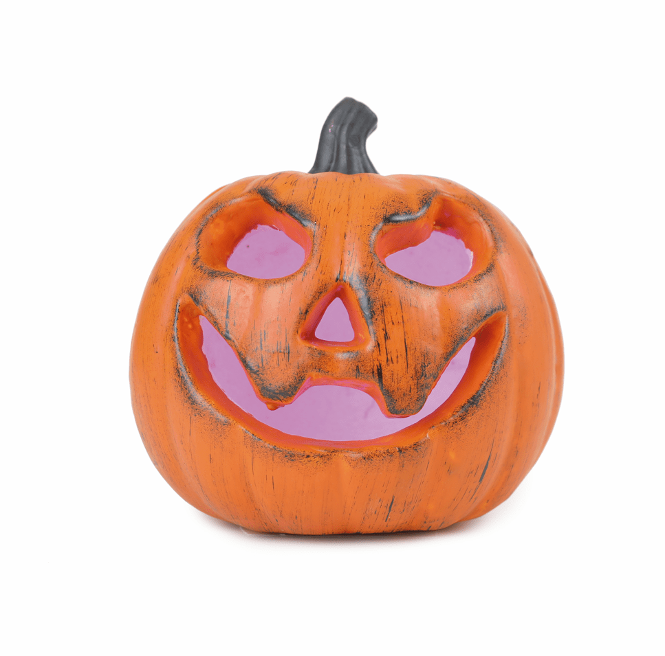 Abóbora Decorativa C/ Led - Jack Assustador - Cromus