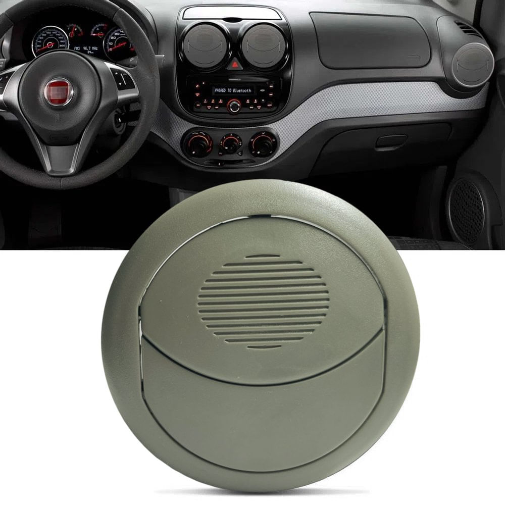 Difusor Saída Ar Central Lateral Palio Doblo Cinza Claro