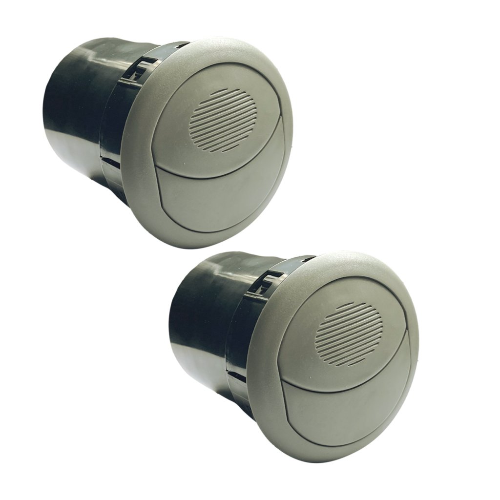 Difusor Saída Ar Central Lateral Palio Doblo (2un) Cinza Claro