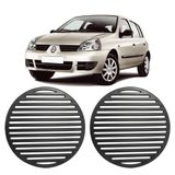 Tela Grade Auto Falante Clio Sedan Hatch (2un) Cinza Escuro